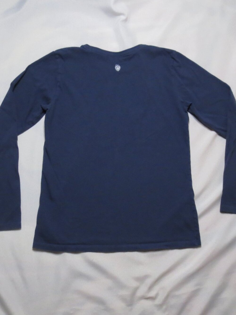 LIFE IS GOOD womens T-SHIRT navy blue SNOWFLAKE vintage CREW NECK SIZE S - Picture 8 of 8